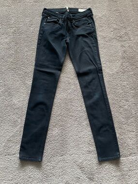 rag & bone Dark Black Skinny Jeans